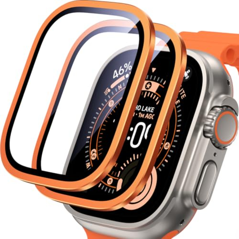 Smartwatch Watches For Mens - 2 Buah Kaca Tempered Logam HD