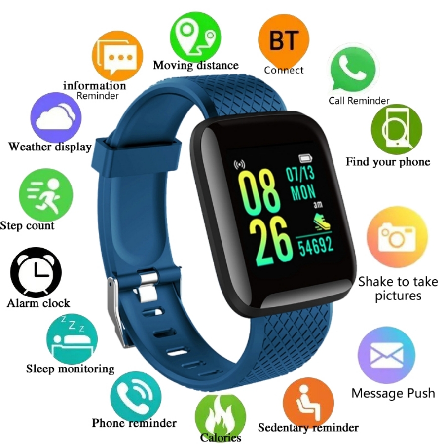 Smartwatch Watches For Mens - Jam Tangan Pintar Olahraga Gelang Kebugaran