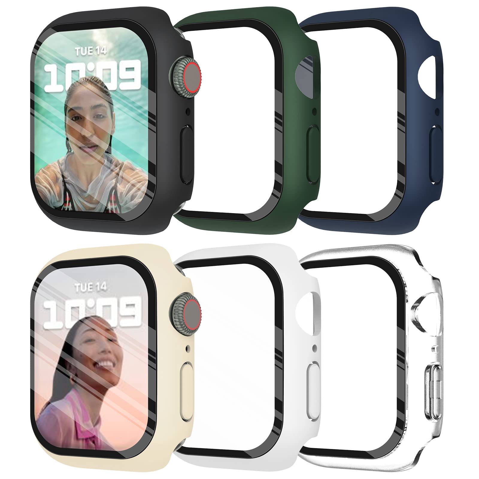Iwatch Smartwatch Series 7 - Sarung pelindung layar bumper PC, Sarung