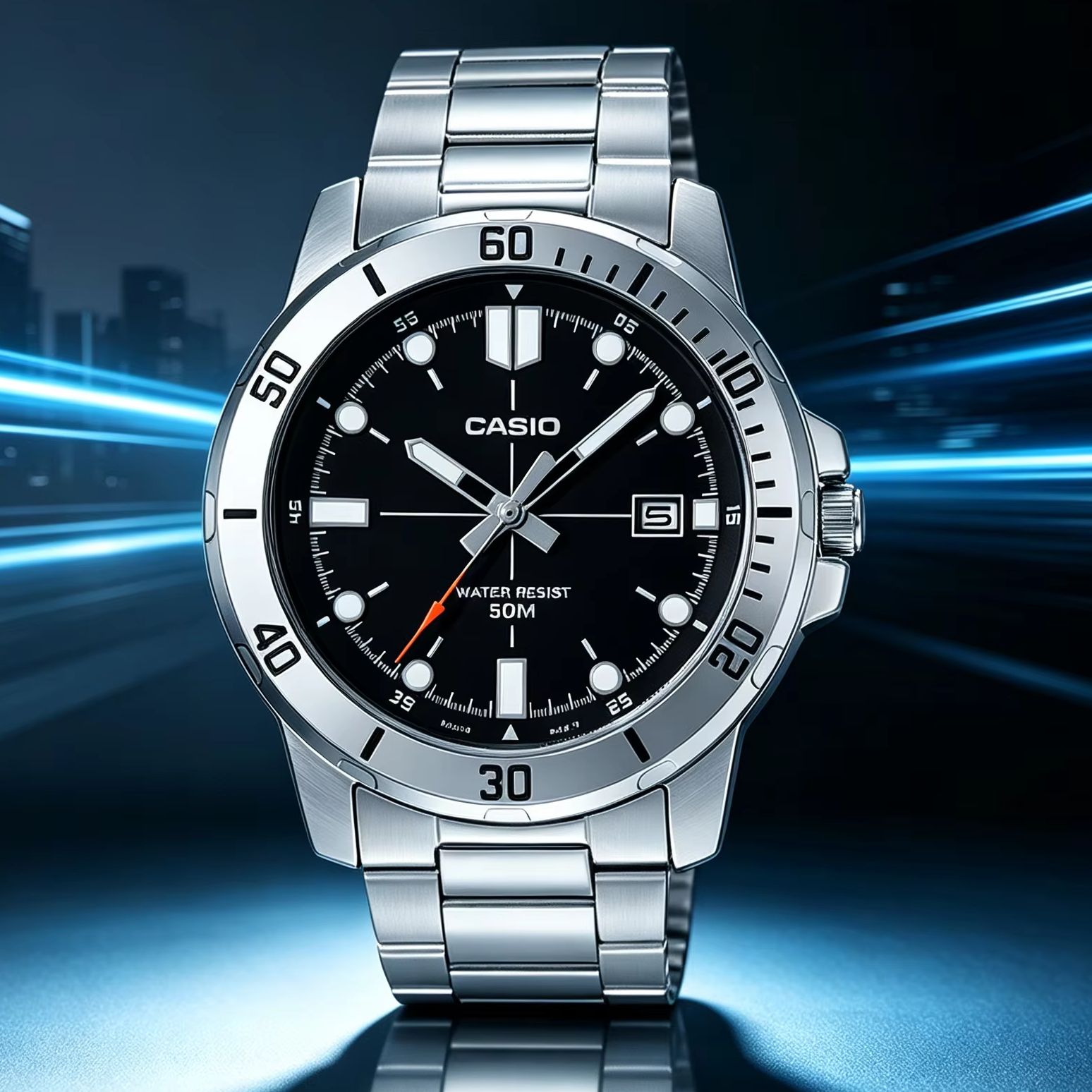 Smartwatch Casio Watches For Men - Jam Tangan Analog Pria Casio MTP‑VD01D