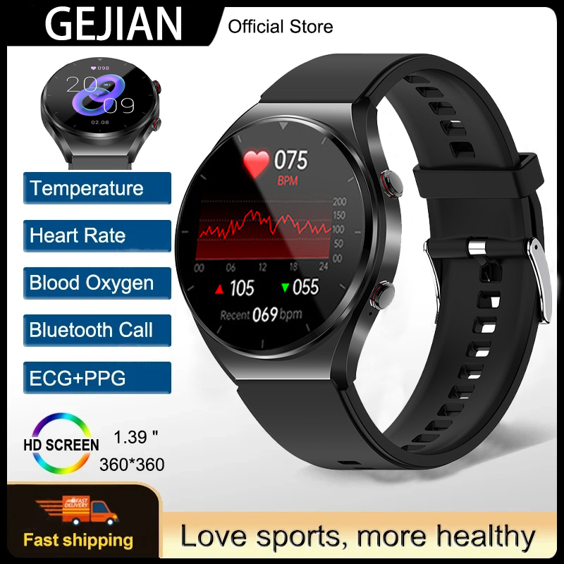Smartwatch Health Watches For Women - GEJIAN Jam Tangan Pintar Kesehatan EKG