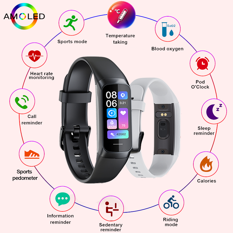 Smartwatch Health Watches For Women - LIGE 1.1 Inci Amoled Monitor Detak