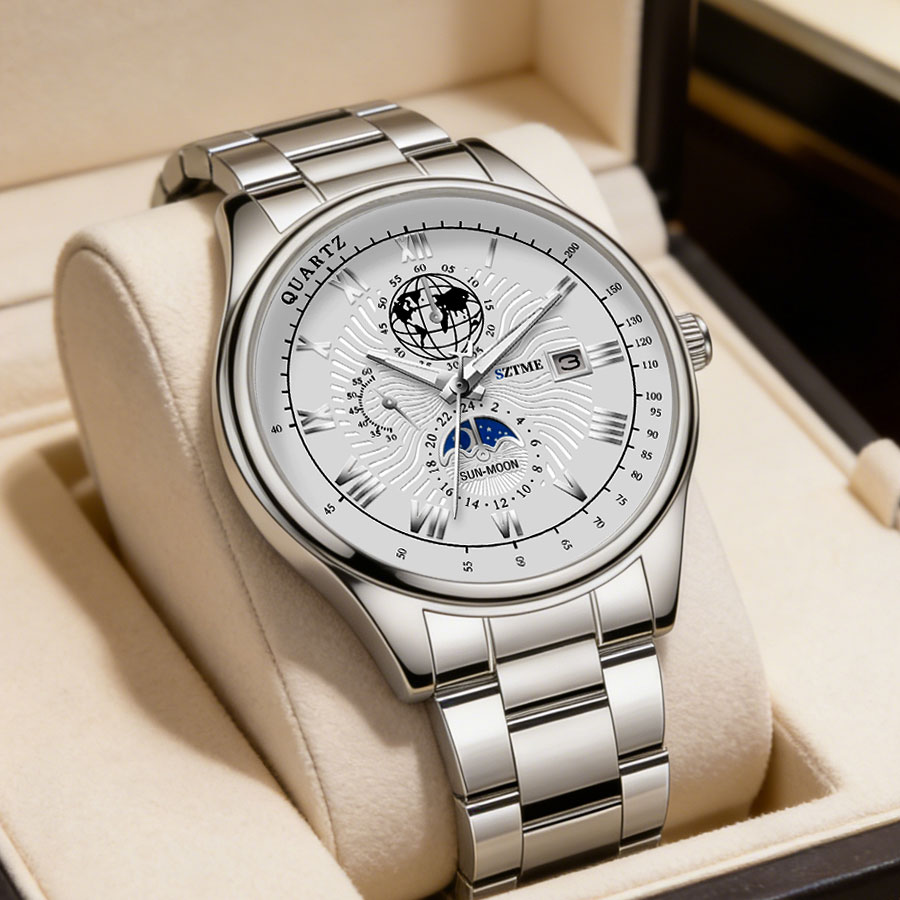 Smartwatch Luxury Watches For Men - Jam Tangan Pria Mewah Bisnis Tali