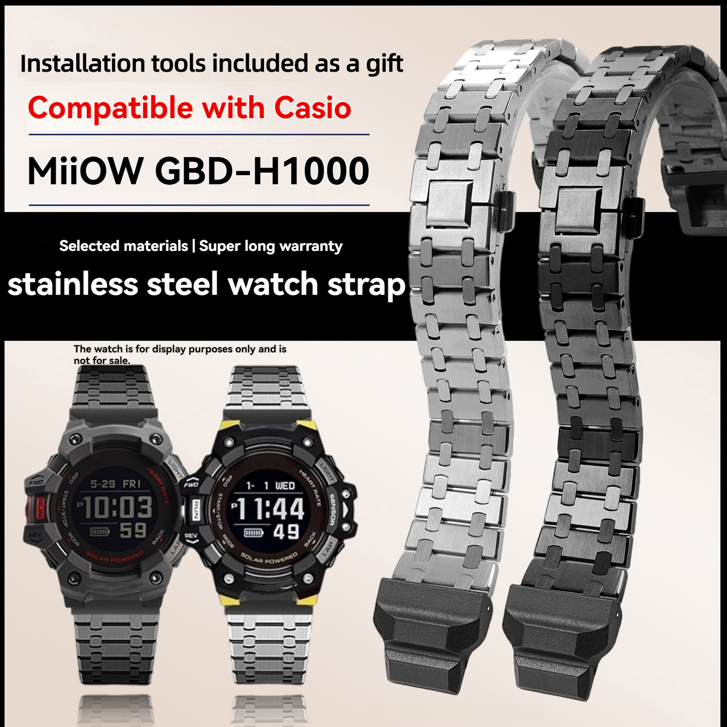 Smartwatch Casio Watches For Men - Tali Jam Tangan Logam Baja Tahan