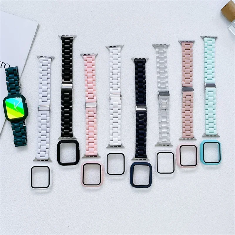 Tali jam tangan + wadah + kaca - Iwatch Smartwatch Series 7 ulasan dan harga