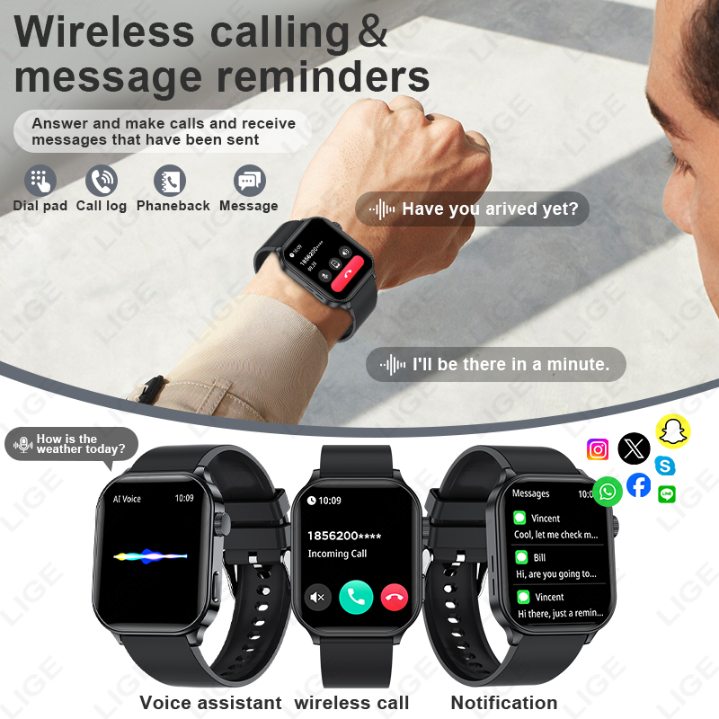 Jam Tangan Pintar LIGE Origina - Smartwatch Health Watches For Women ulasan dan harga