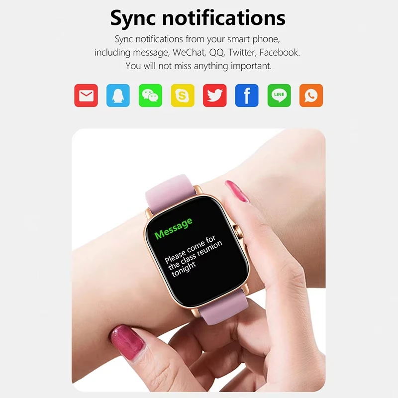 Lenovo 1.83 Jam Tangan Pintar  - Smartwatch Health Watches For Women ulasan dan harga