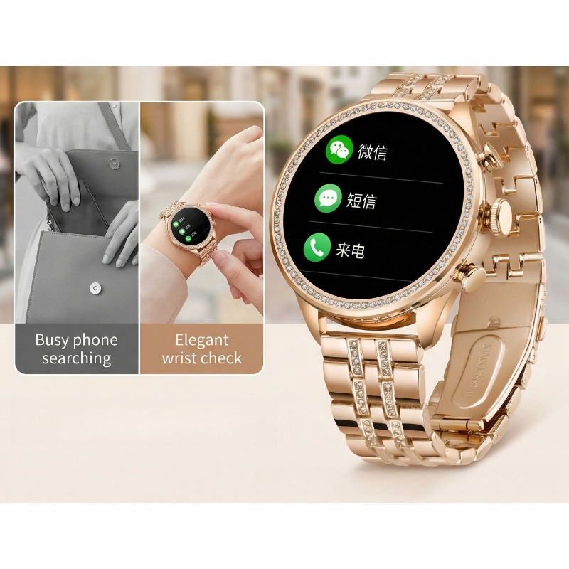 Pasokan Eksklusif Lintas-Batas - Smartwatch Health Watches For Women ulasan dan harga