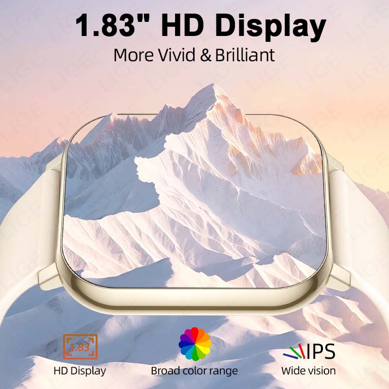 LIGE Jam Tangan Pintar HD 1.83 - Smartwatch Health Watches For Women ulasan dan harga