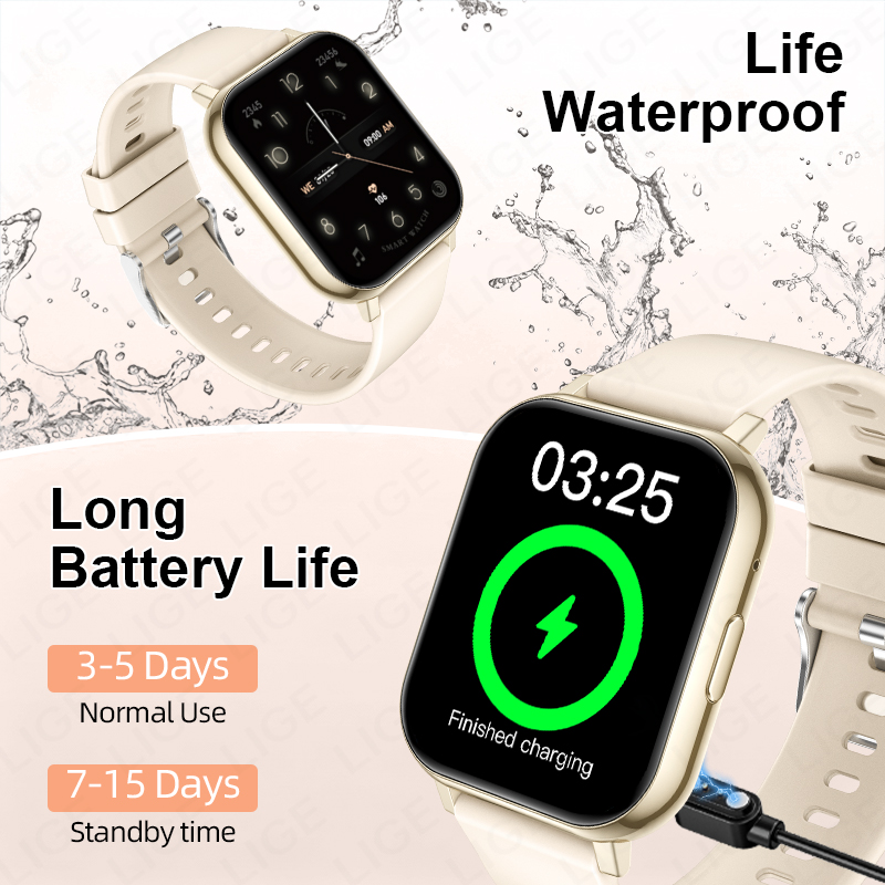 LIGE Jam Tangan Pintar HD 1.83 - Smartwatch Health Watches For Women ulasan dan harga