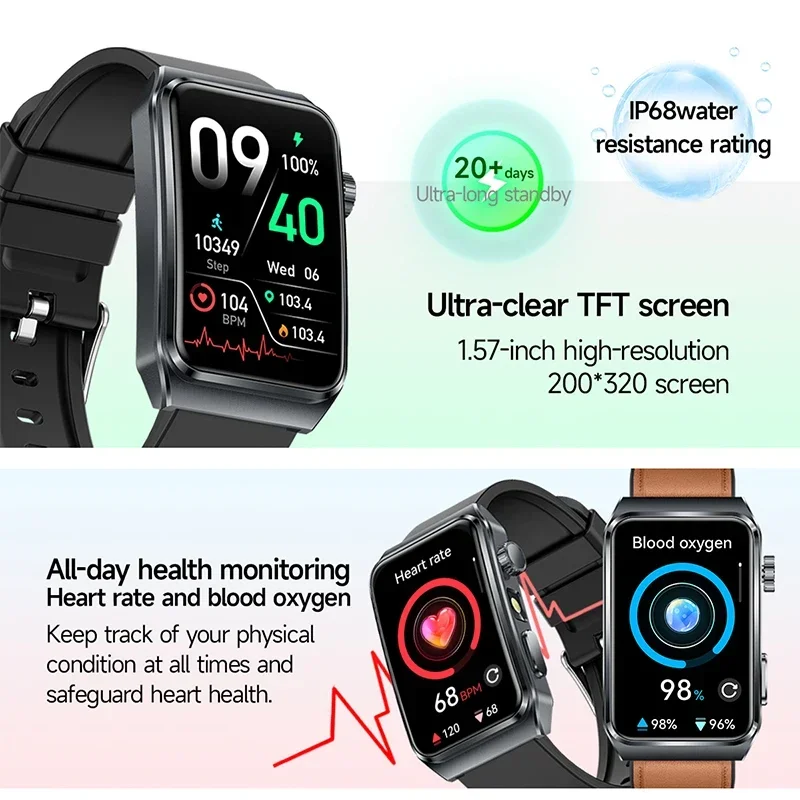 Jam Tangan Pintar Analisis Kes - Smartwatch Professional Watches For Men ulasan dan harga